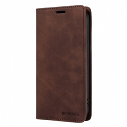 Nahkakotelo Realme 14 Pro 5g Klassinen Mokkanahka Rfid