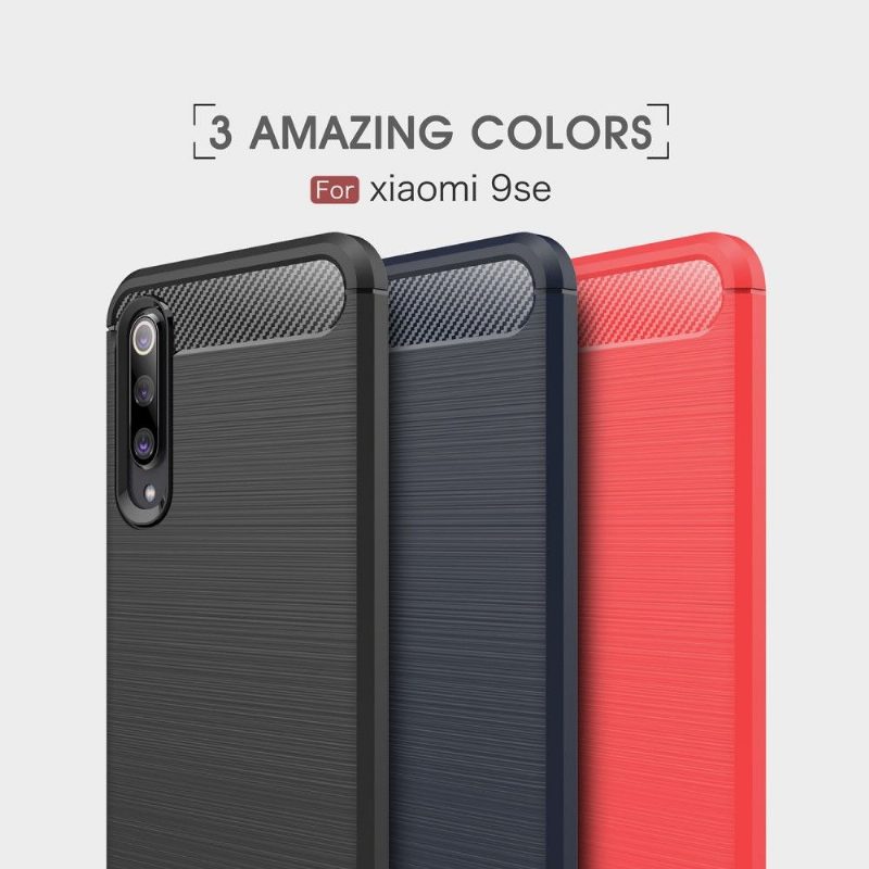 Kuori Xiaomi Mi 9 SE Hiiliharjattu Geeli