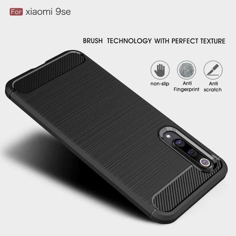 Kuori Xiaomi Mi 9 SE Hiiliharjattu Geeli