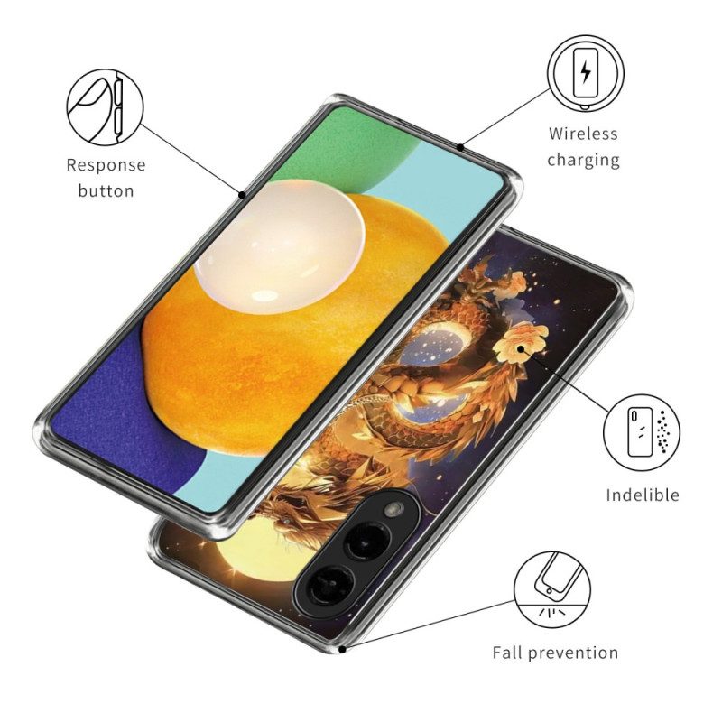Case Samsung Galaxy S25 5g Edge Puhelinkuoret Kultainen Lohikäärme