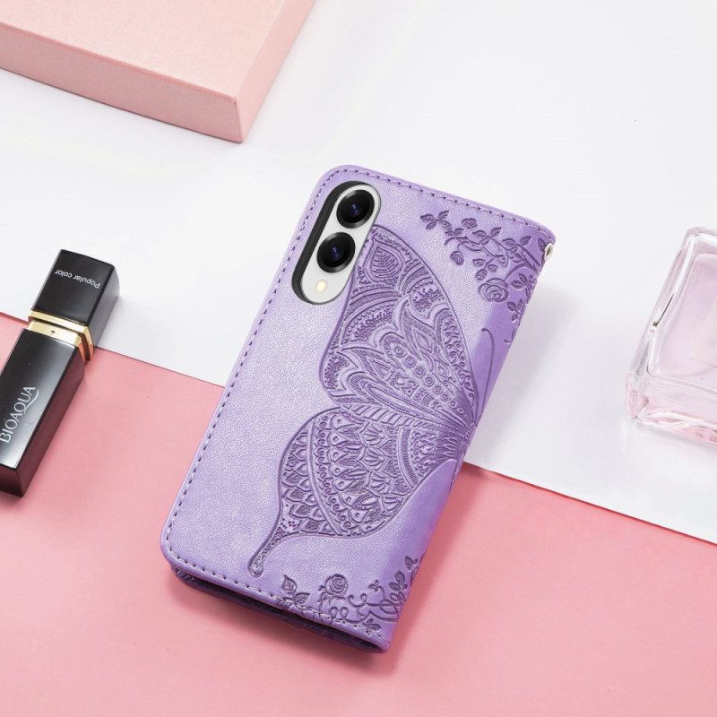 Kotelot Samsung Galaxy S25 5g Edge Puhelinkuoret Barokkityylinen Perhonen Rannehihnalla