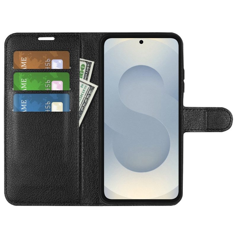 Kuoret Samsung Galaxy S25 5g Edge Litsikuvioinen Tekonahka