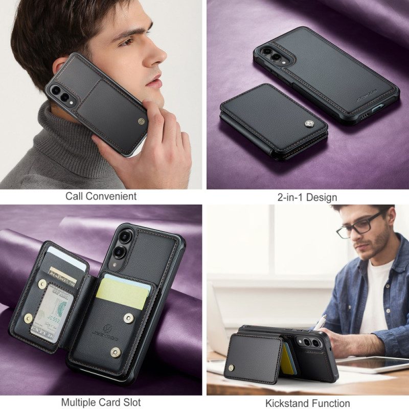 Kuori Samsung Galaxy S25 5g Edge Irrotettava Jeehood Magneettikorttikotelo