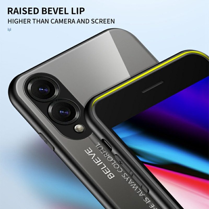 Kuori Samsung Galaxy S25 5g Edge Karkaistusta Lasista Valmistettu Hello