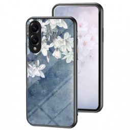 Kuori Samsung Galaxy S25 5g Edge Karkaistusta Lasista Valmistettu Kukkakuvioinen