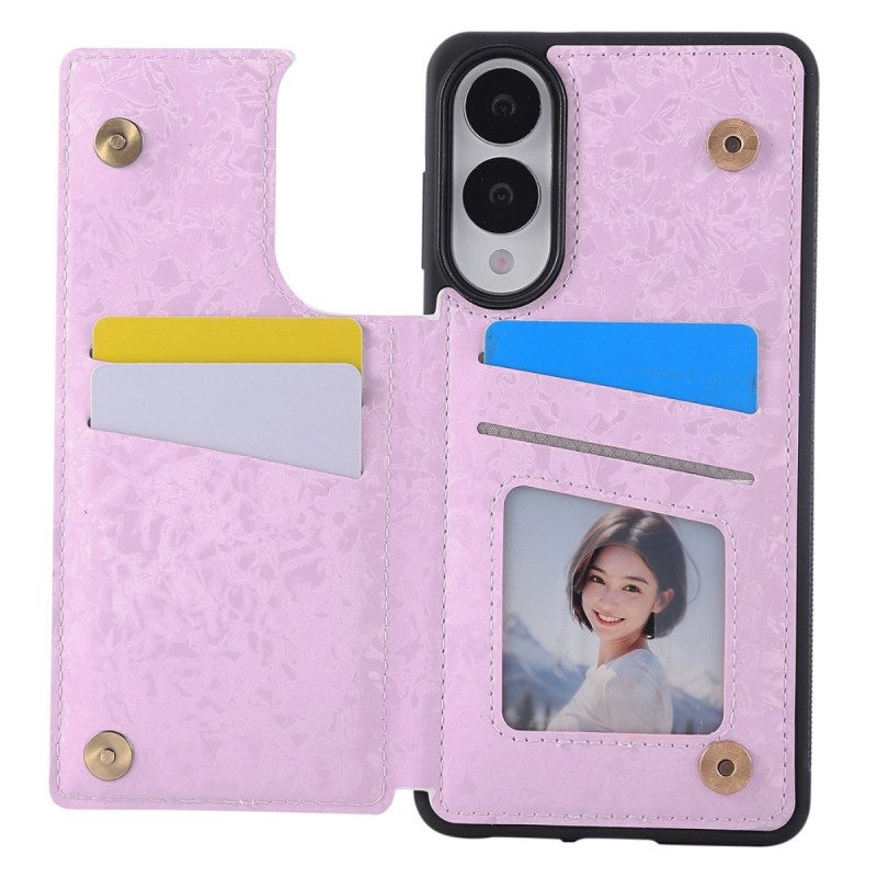 Kuori Samsung Galaxy S25 5g Edge Kukkakuvioinen Korttikotelo