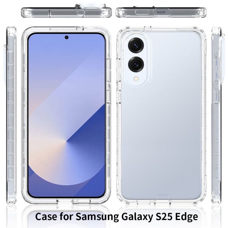 Kuori Samsung Galaxy S25 5g Edge Läpinäkyvä 2-in-1 Suojakuori