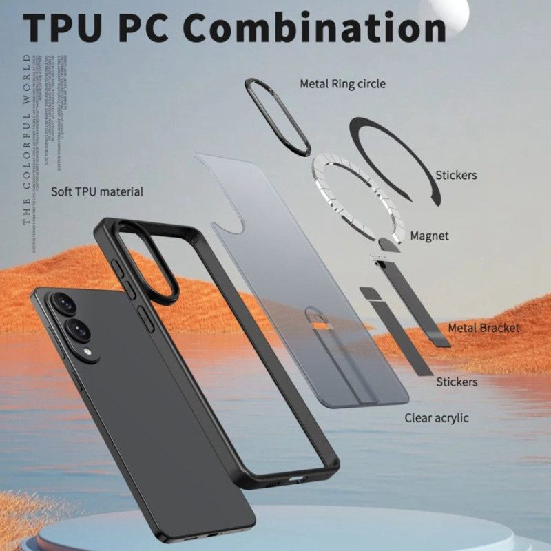 Kuori Samsung Galaxy S25 5g Edge Magsafe-yhteensopiva Integroidulla Jalustalla Suojakuori