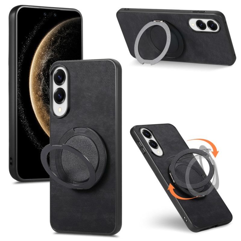 Kuori Samsung Galaxy S25 5g Edge Mokkanahkakuvio Kääntyvällä Jalustalla