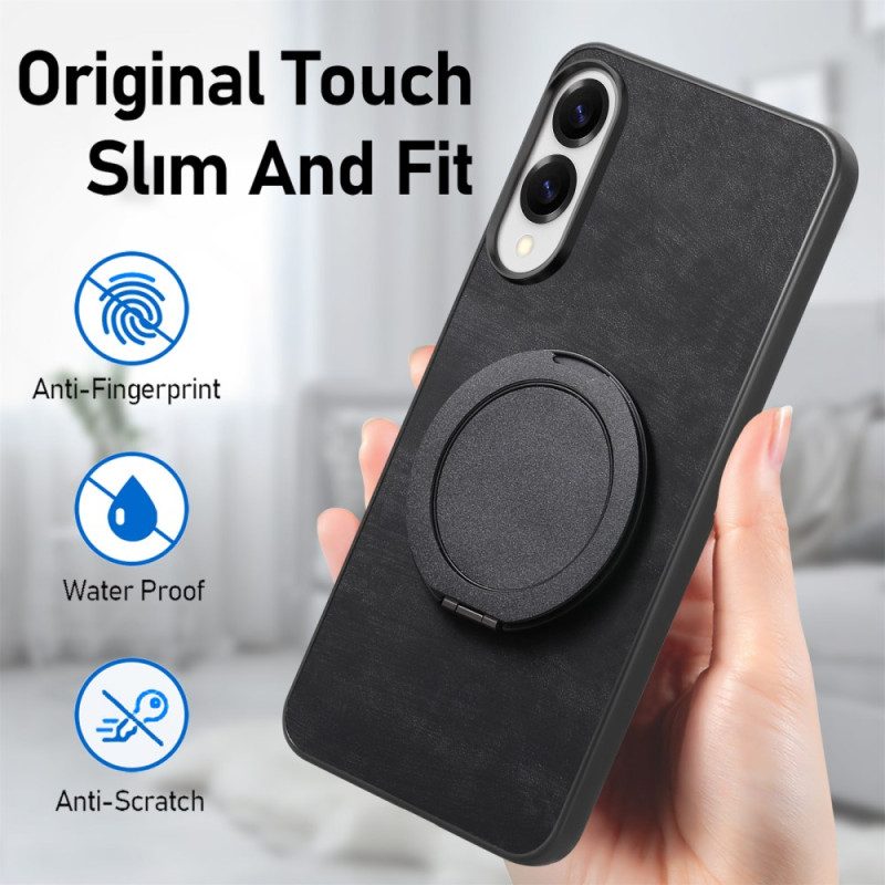 Kuori Samsung Galaxy S25 5g Edge Mokkanahkakuvio Kääntyvällä Jalustalla