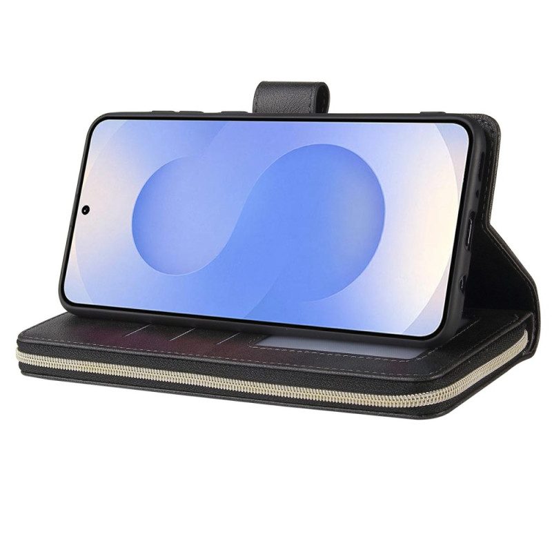 Nahkakotelo Samsung Galaxy S25 5g Edge Lompakko Ja Pussukka