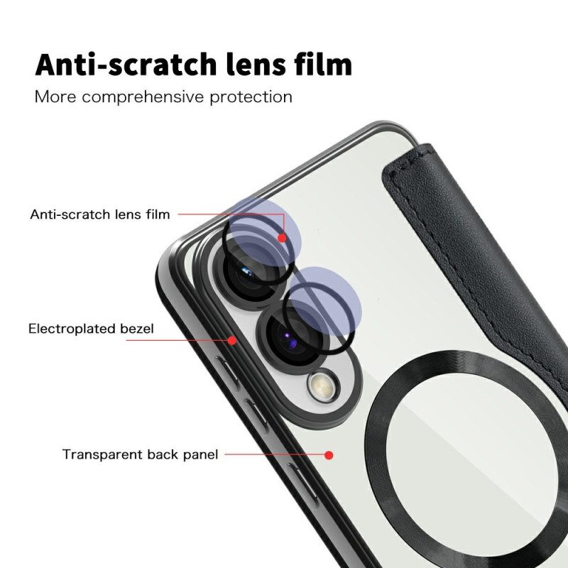 Nahkakotelo Samsung Galaxy S25 5g Edge Puhelinkuoret Magsafe-yhteensopiva Rfid-suojauksen Kanssa