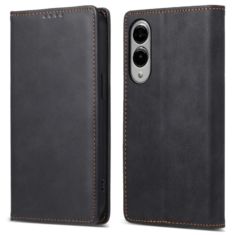 Nahkakotelo Samsung Galaxy S25 5g Edge Rfid-suojattu Tekonahka Suojakuori