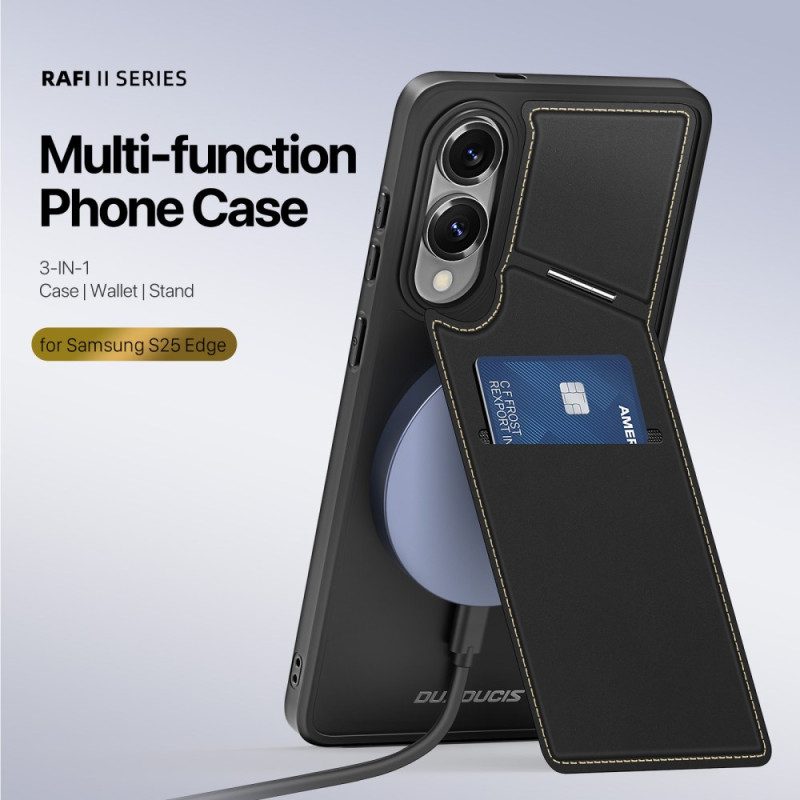 Puhelinkuoret Samsung Galaxy S25 5g Edge Magneettinen Korttipidikkeellä