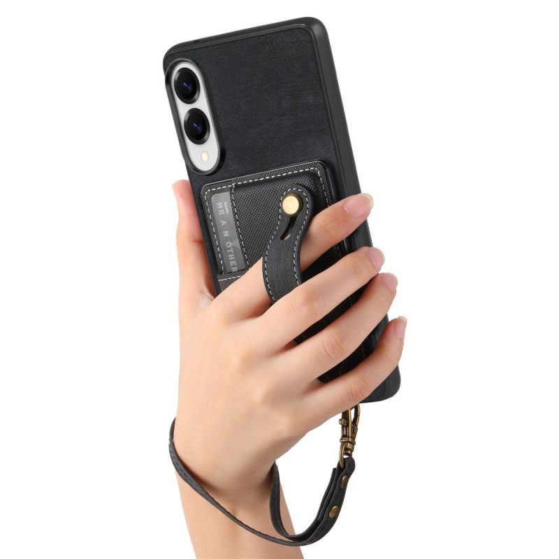 Puhelinkuoret Samsung Galaxy S25 5g Edge Retrokorttikotelo Ja Rannehihna