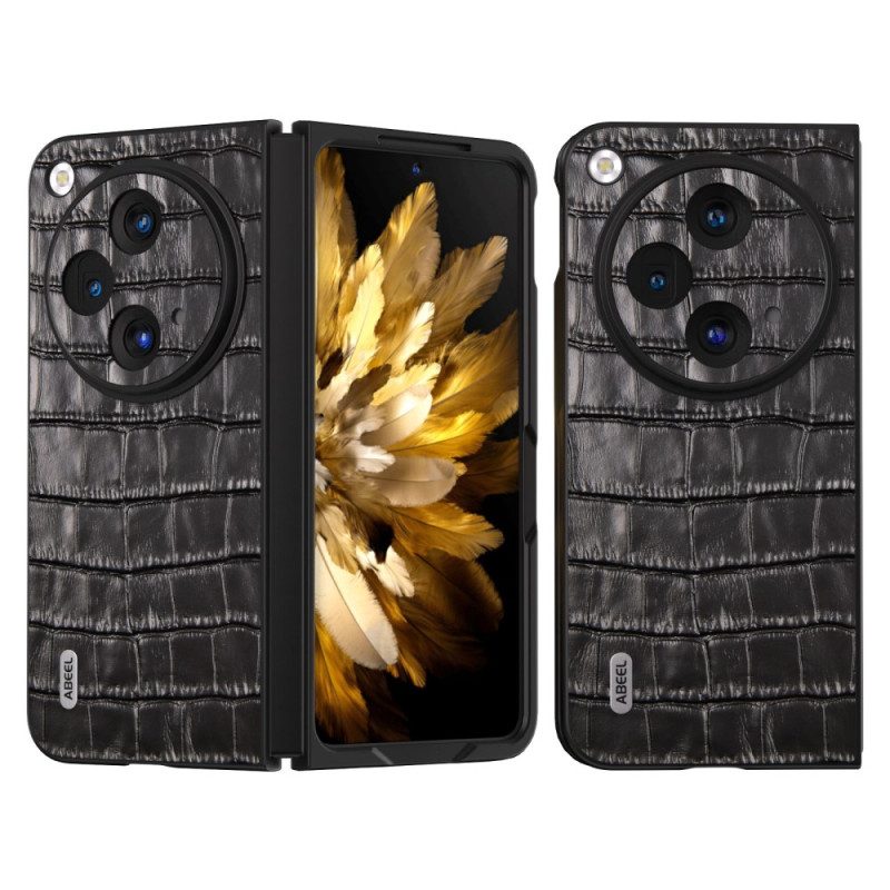 Kuori Oppo Find N3 Abeel Crocodile Skin Effect Suojakuori