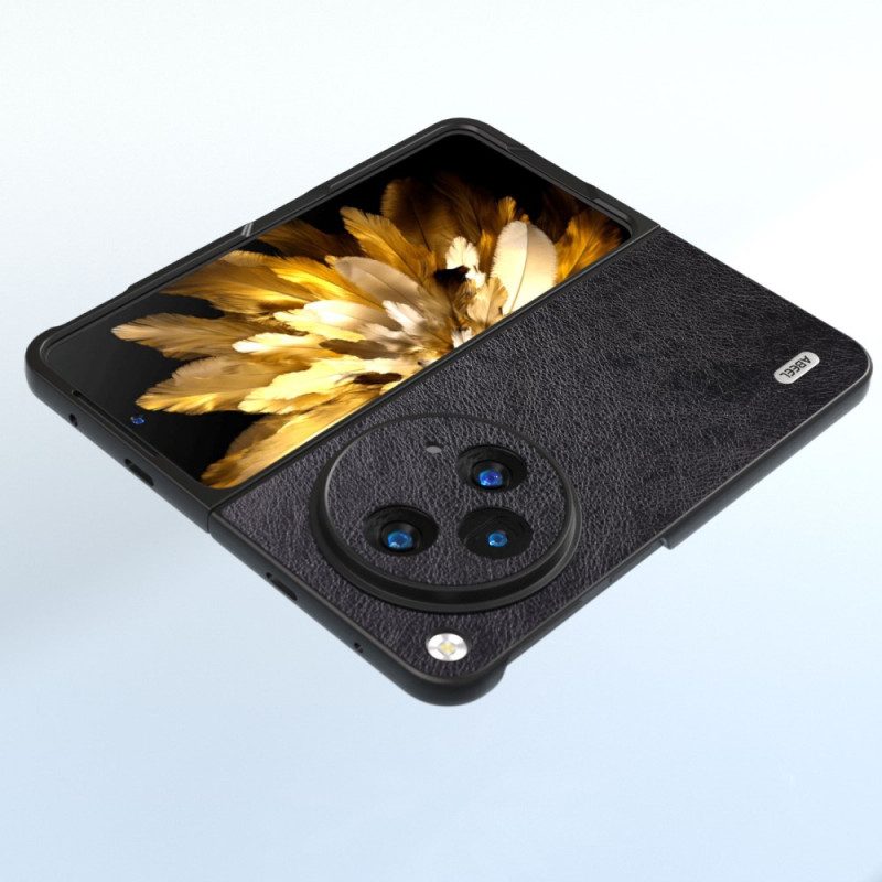 Kuori Oppo Find N3 Abeel Lychee Leather Effect Suojakuori