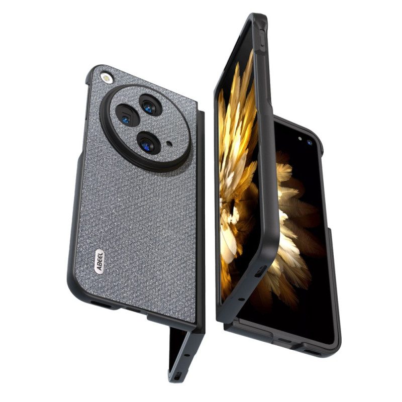 Kuori Oppo Find N3 Abeel-nahkatyyli Suojakuori