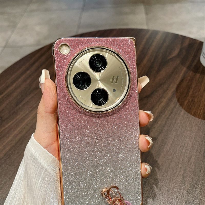 Kuori Oppo Find N3 Kiiltävä Pinta Ja Ranneke Suojakuori