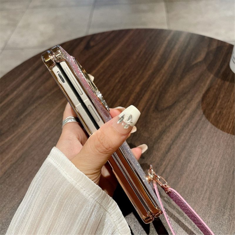 Kuori Oppo Find N3 Kiiltävä Pinta Ja Ranneke Suojakuori