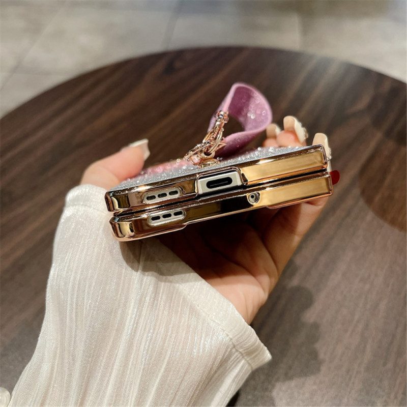 Kuori Oppo Find N3 Kiiltävä Pinta Ja Ranneke Suojakuori