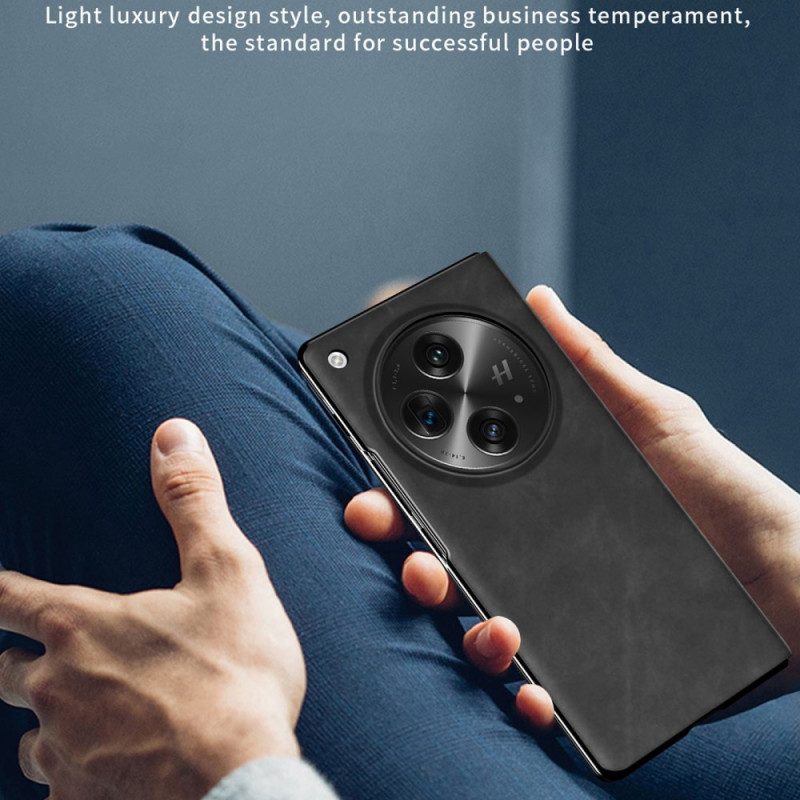 Nahkakotelo Oppo Find N3 Klassinen Nappanahka