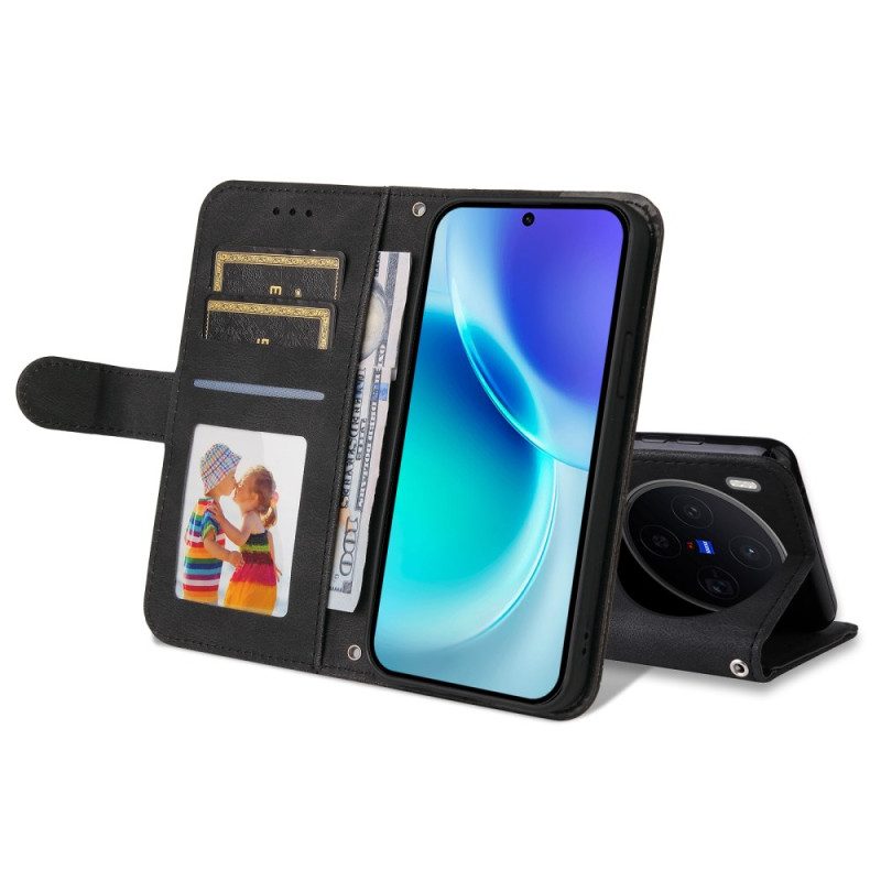 Kotelot Vivo X300 Mokkanahkakuvio Niiteillä