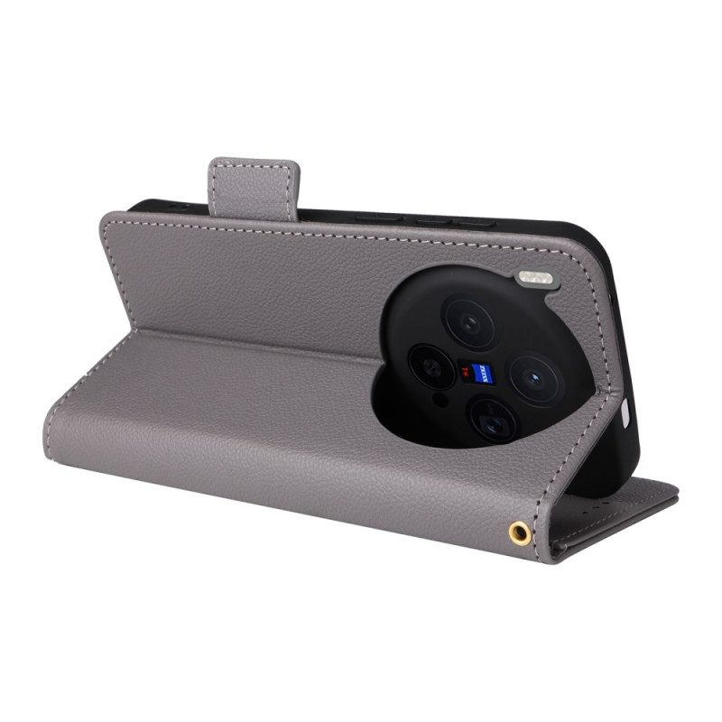 Kotelot Vivo X300 Strap-on Keinonahka