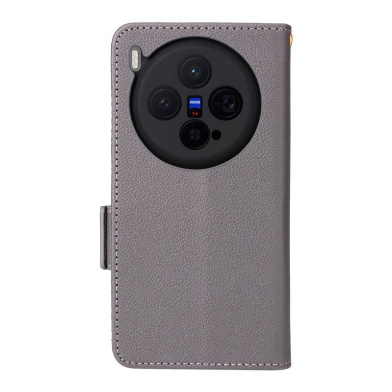 Kotelot Vivo X300 Strap-on Keinonahka