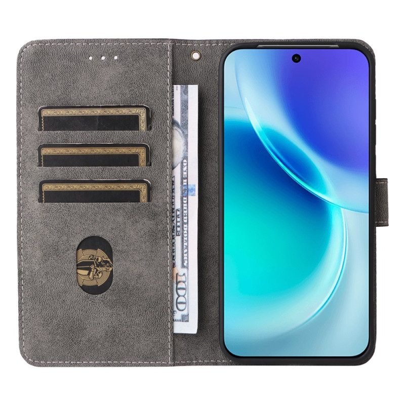 Kotelot Vivo X300 Strap-on Mokkanahkaefekti