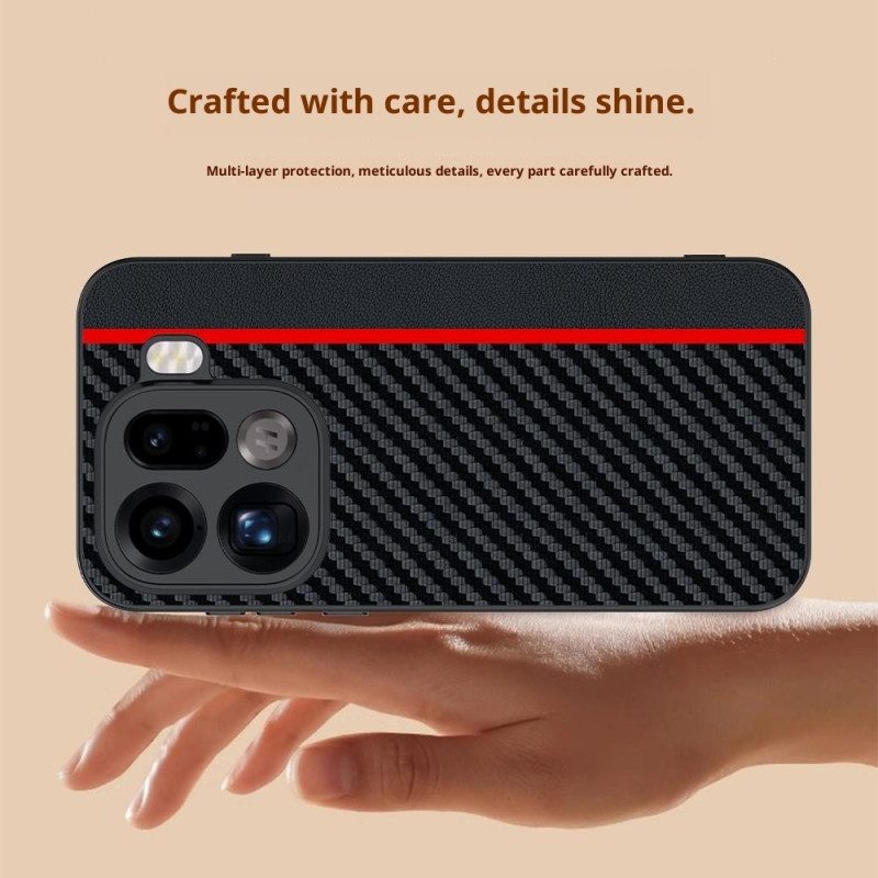 Case Oppo Find X9 Pro 5g Puhelinkuoret Jäykkä Hiilikuitukuvioinnilla