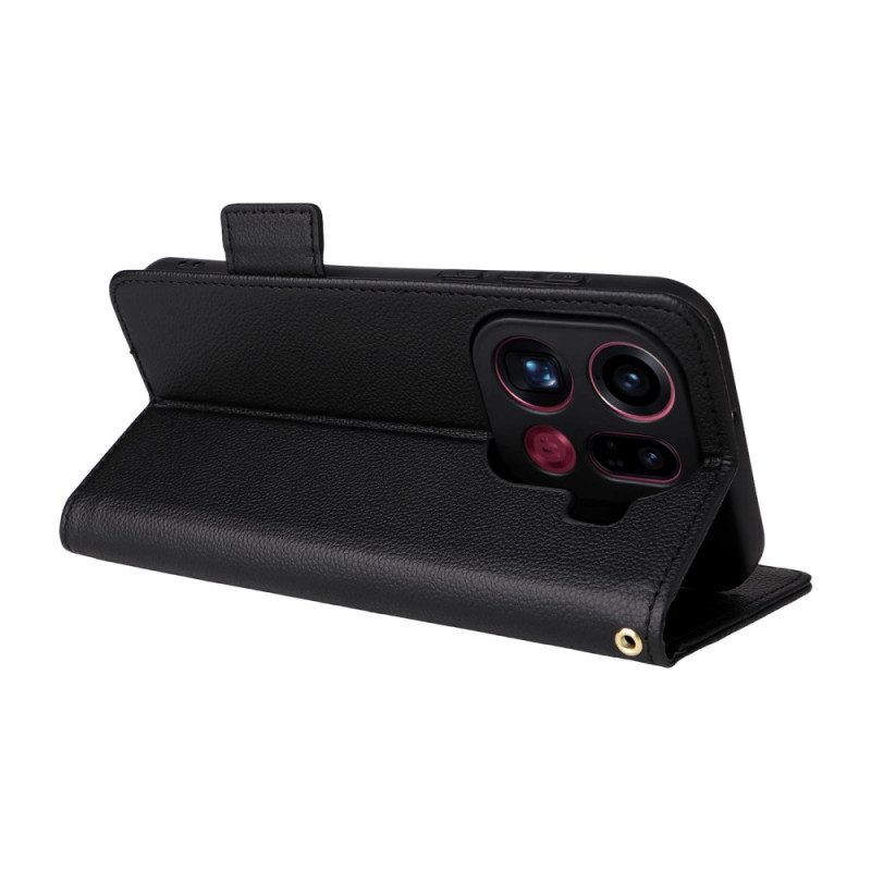 Kotelot Oppo Find X9 Pro 5g Hihnoilla Koristeltu Tekonahka