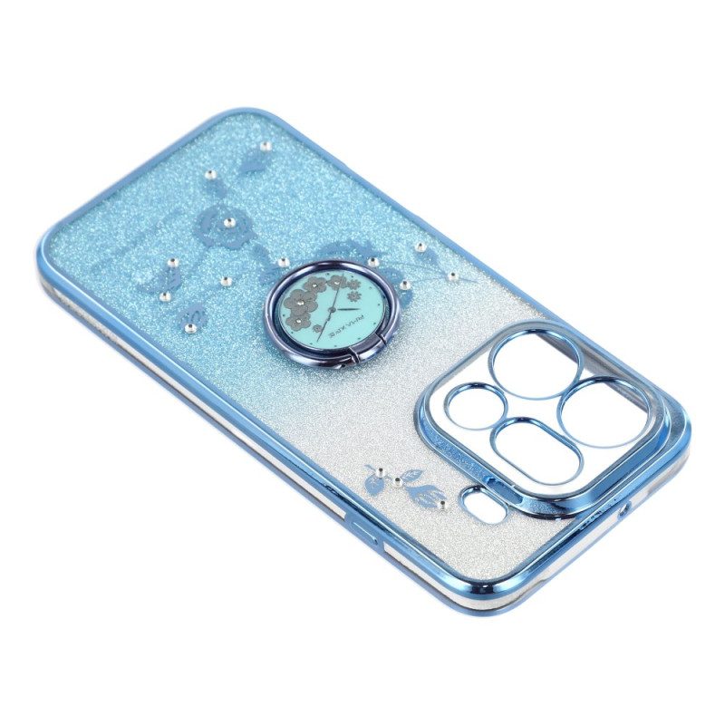 Kuori Oppo Find X9 Pro 5g Kadem Kukkia Ja Strasseja -sormuksenpidike