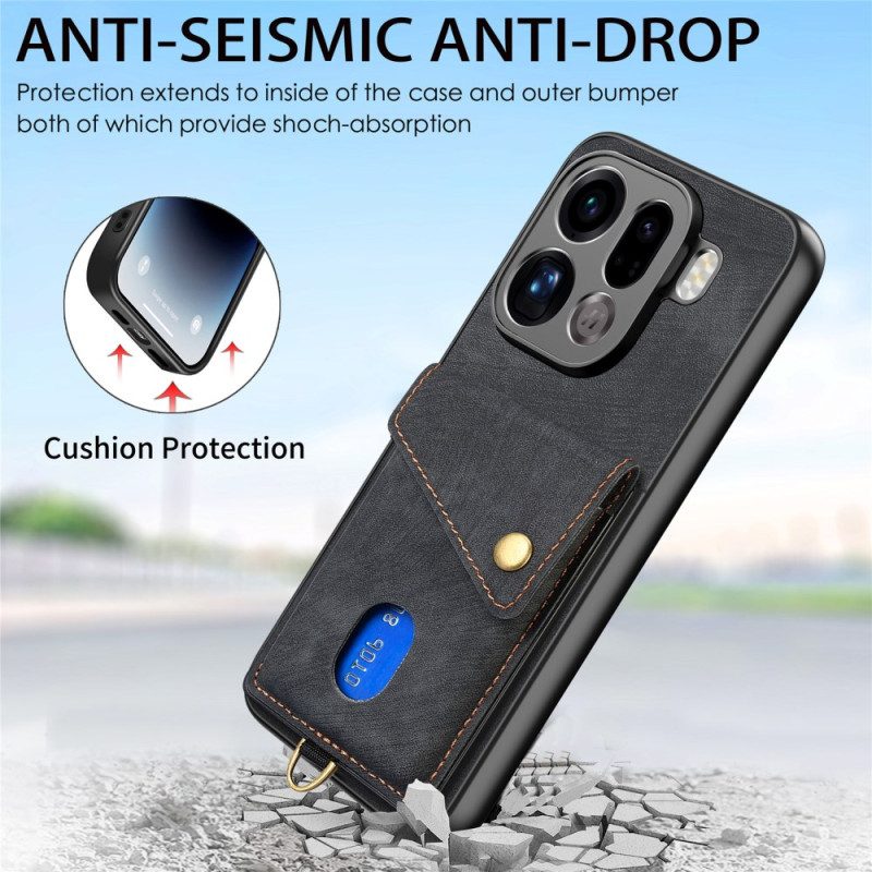 Kuori Oppo Find X9 Pro 5g Korttikotelo Ja Kaulanauha