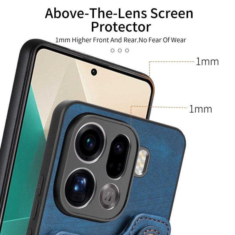 Kuori Oppo Find X9 Pro 5g Retrotyylinen Rfid-korttikotelo