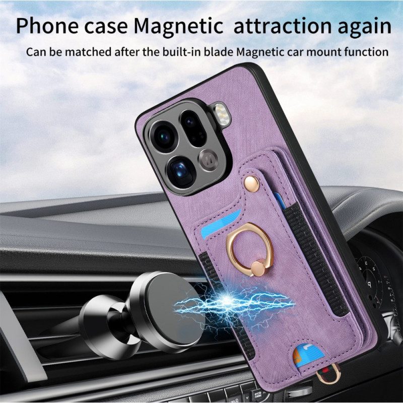 Kuori Oppo Find X9 Pro 5g Retrotyylinen Rfid-korttikotelo