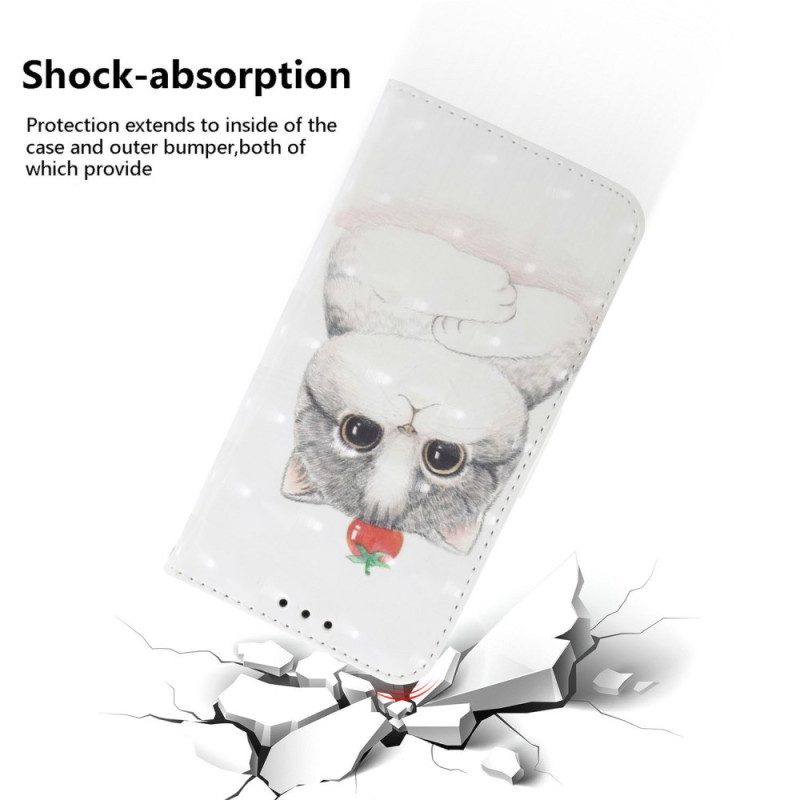 Kotelot Sony Xperia 10 Vii Kissa Ja Mansikka -avain Suojakuori