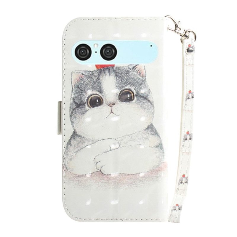 Kotelot Sony Xperia 10 Vii Kissa Ja Mansikka -avain Suojakuori