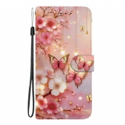 Kotelot Sony Xperia 10 Vii Lyhtyperhosia