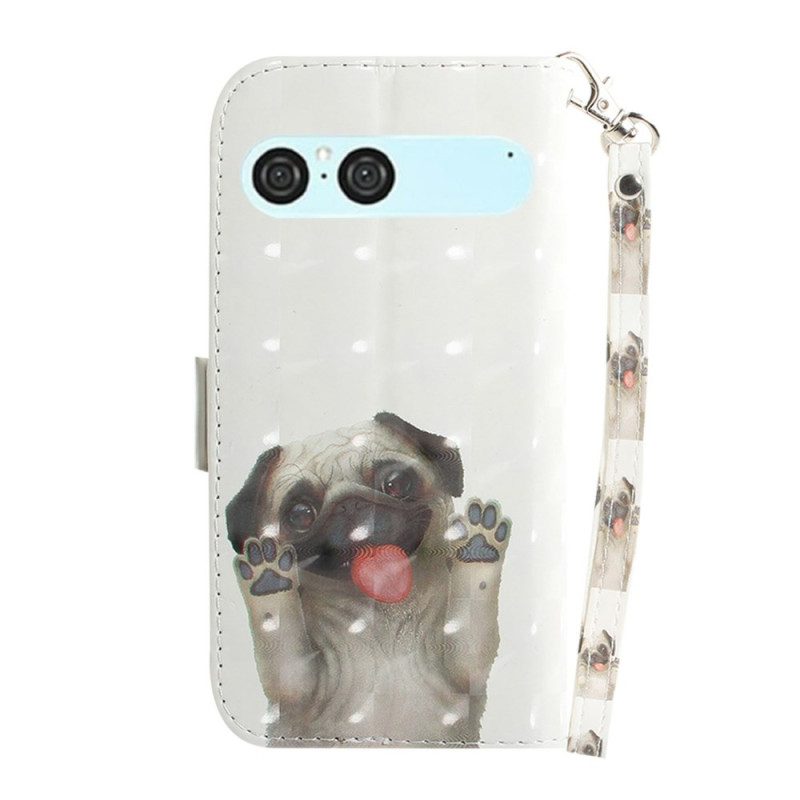 Kotelot Sony Xperia 10 Vii Mopsi -kuvioinen Avain Suojakuori