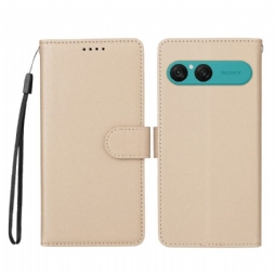 Kotelot Sony Xperia 10 Vii Puhelinkuoret Nahkakuvio Ja Rfid-esto