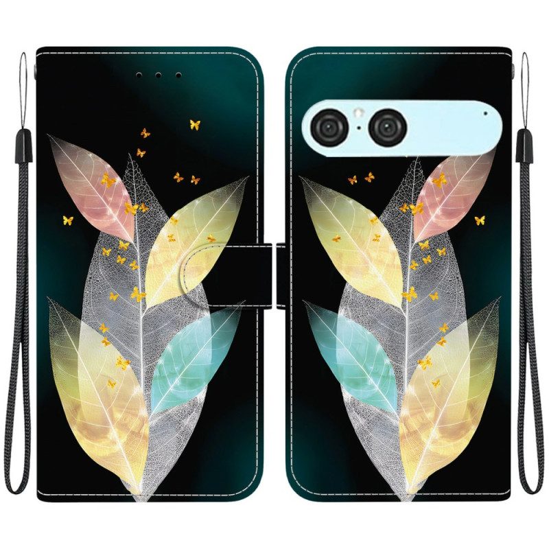 Kotelot Sony Xperia 10 Vii Värikkäitä Lehtiä Suojakuori