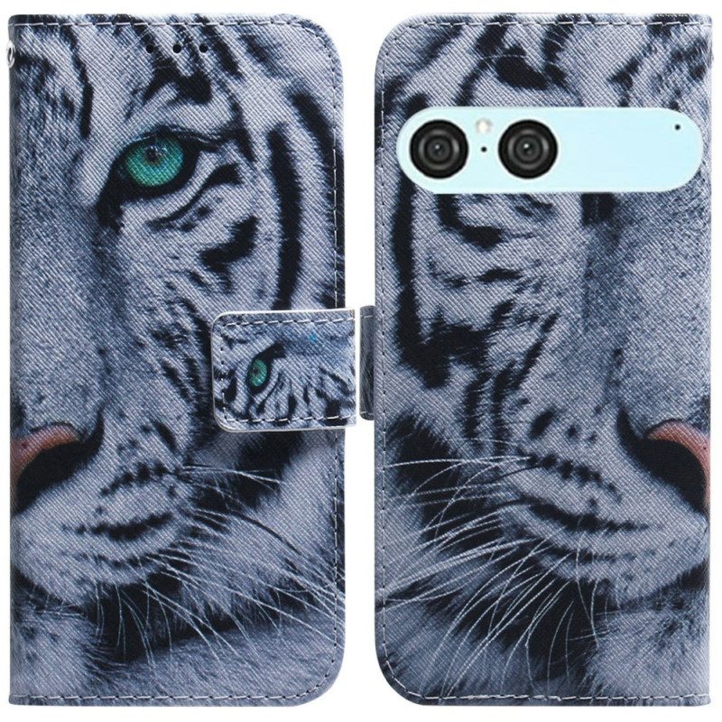 Kotelot Sony Xperia 10 Vii Valkoinen Tiikeri Suojakuori