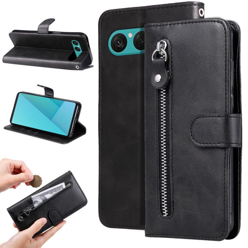 Kotelot Sony Xperia 10 Vii Vetoketjullinen Tasku Suojakuori