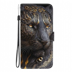 Kotelot Samsung Galaxy A17 4g / 5g Kultainen Ja Musta Leijona