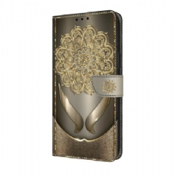 Kotelot Samsung Galaxy A17 4g / 5g Kultainen Kukkakuvio