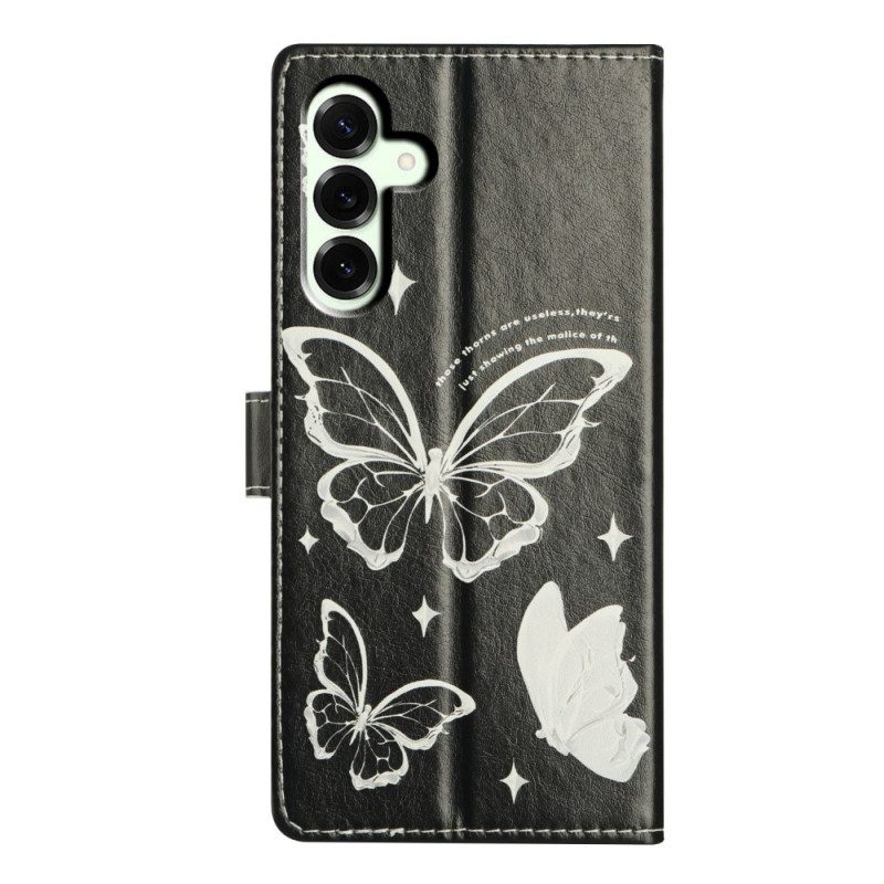 Kotelot Samsung Galaxy A17 4g / 5g Mustavalkoisia Perhosia Suojakuori