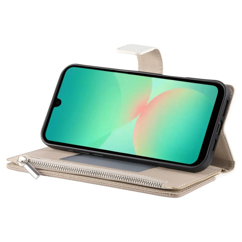 Kotelot Samsung Galaxy A17 4g / 5g Vetoketjullinen Ja Hihnallinen Lompakko