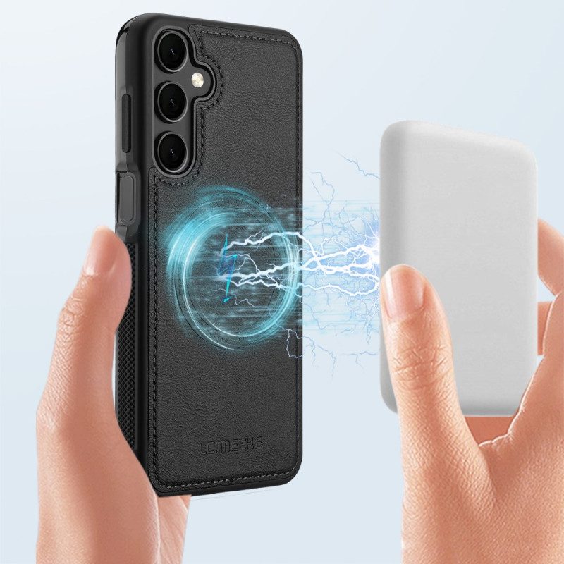 Kuori Samsung Galaxy A17 4g / 5g Magneettinen Mokkanahkakuvioinen Suojakuori