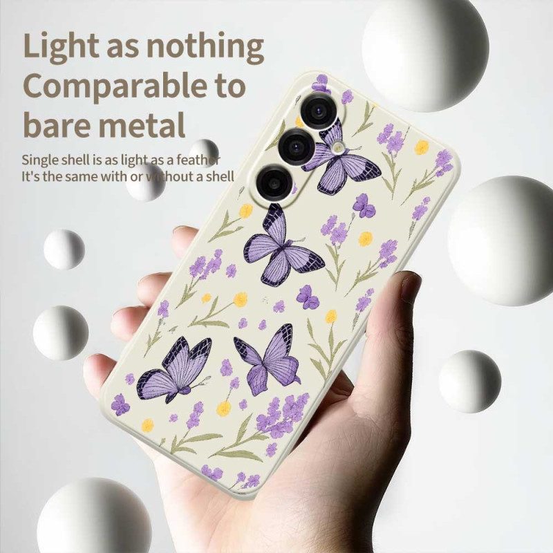 Kuori Samsung Galaxy A17 4g / 5g Violetit Perhoset